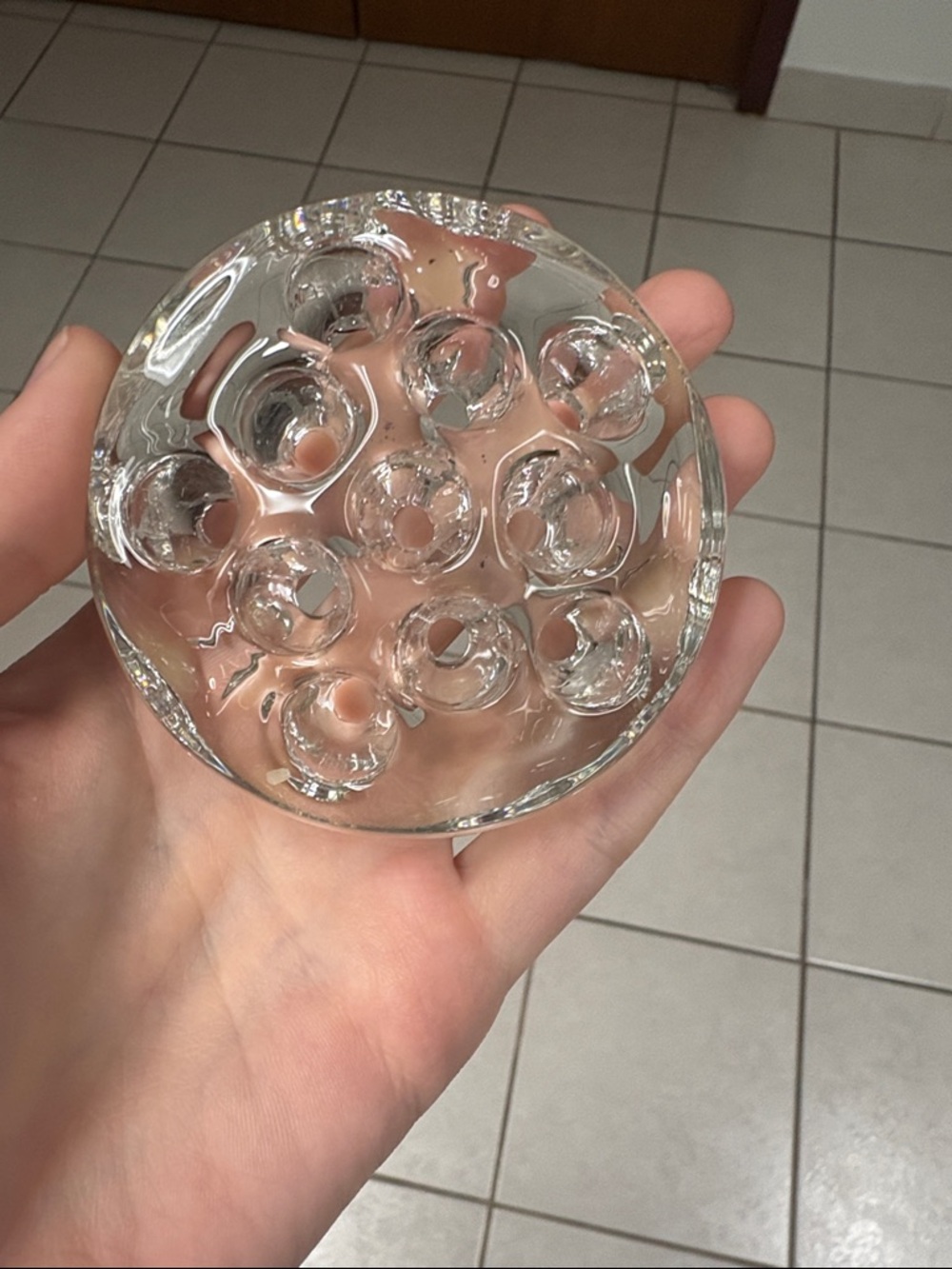 Glass Flower Frog - 11 hole - Free with purchase